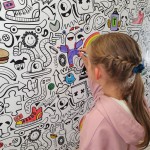 Spalvinami tapetai "Crazy doodle" Spalvinami tapetai | Colorbee.lt
